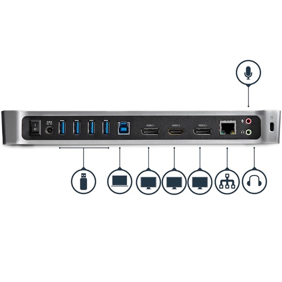 StarTech.com, USB3DOCKH2DP, 4K display, link, plug, and play. - Picture 4 of 7